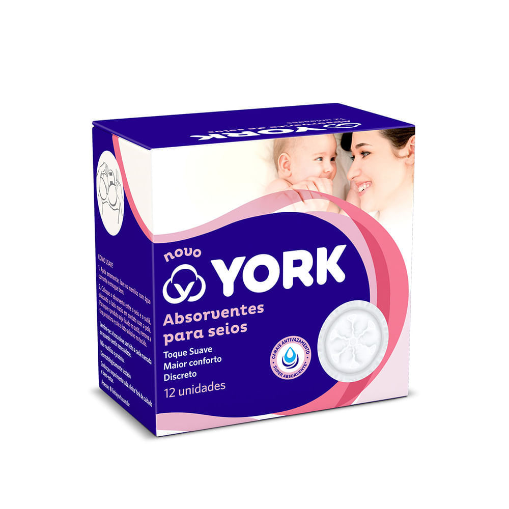 Absorventes de Seios York 12 unidades Absorventes de Seios York 12 unidades