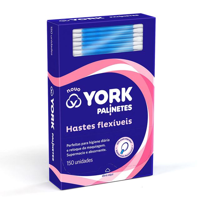 Haste-Flexivel-de-Algodao---Palinetes-York-150-unidades Haste-Flexivel-de-Algodao---Palinetes-York-150-unidades