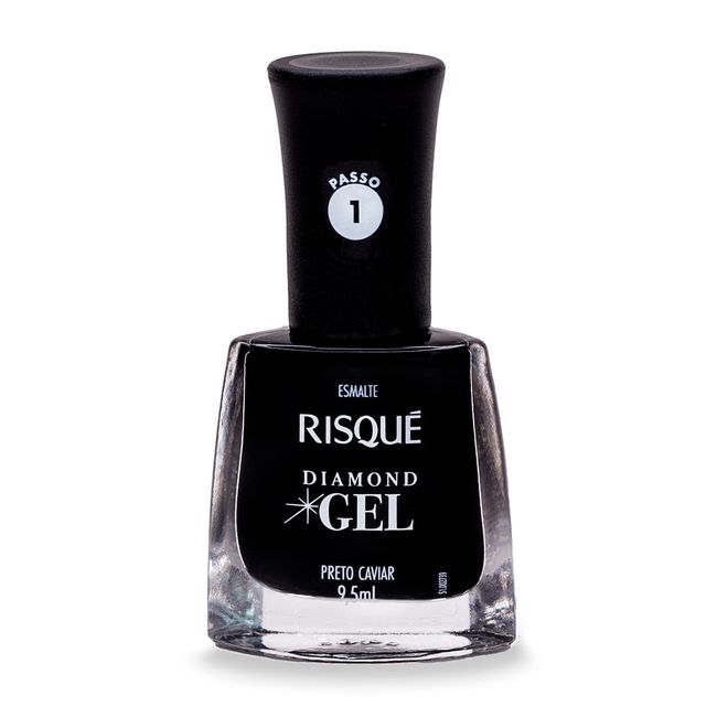 Esmalte-Risque-Diamond-Gel-Preto-Caviar-Cremoso-95ml Esmalte-Risque-Diamond-Gel-Preto-Caviar-Cremoso-95ml