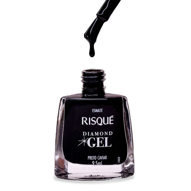 Esmalte-Risque-Diamond-Gel-Preto-Caviar-Cremoso-95ml