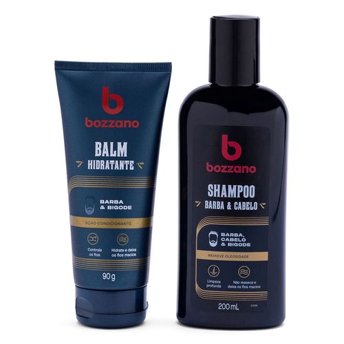 Kit para Cabelo e Barba Bozzano: Shampoo e Balm Hidratante - 2
