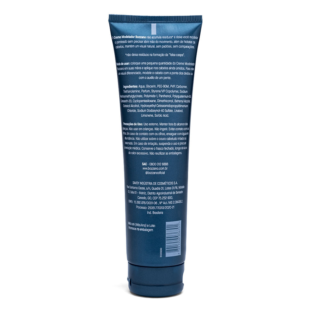 Creme Modelador de Cabelo Bozzano com Ação Condicionante 140g