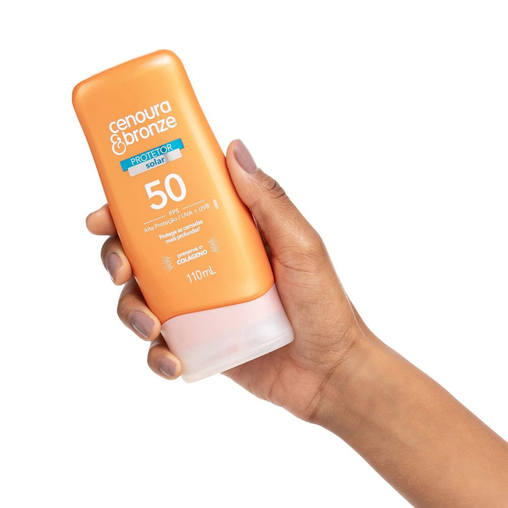 Kit Protetor Solar Facial Cenoura E Bronze Fps70 + Protetor Solar Corporal FPS 50 110ml