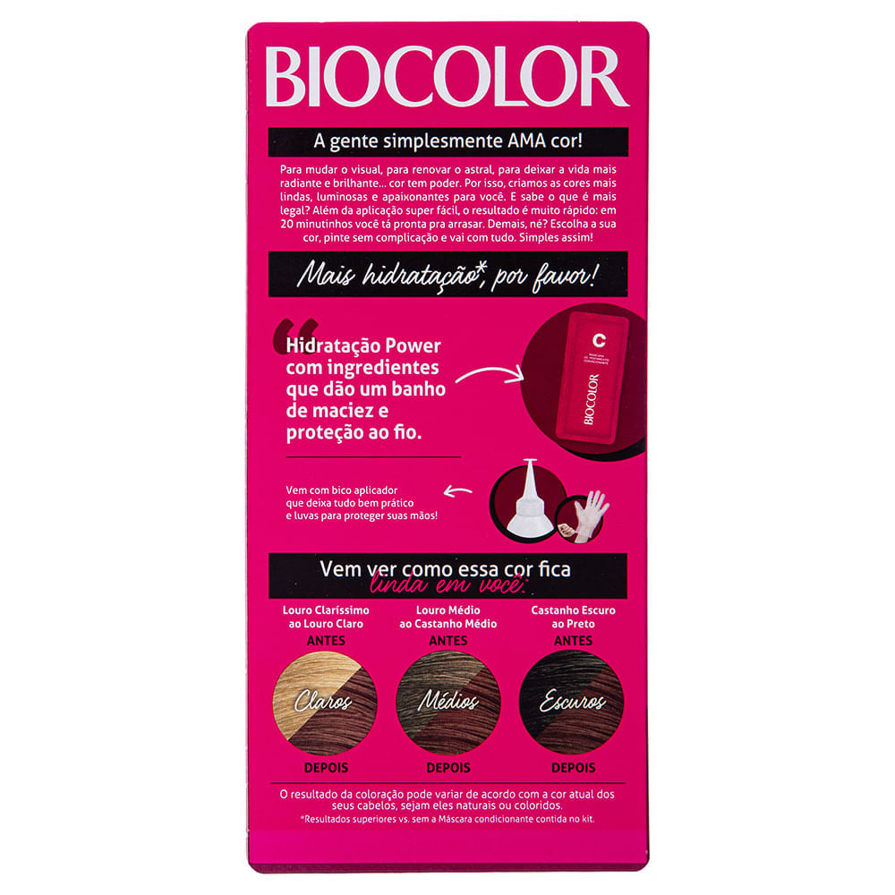 Tintura de Cabelo Biocolor Acaju Púrpura Deslumbrante 5.59
