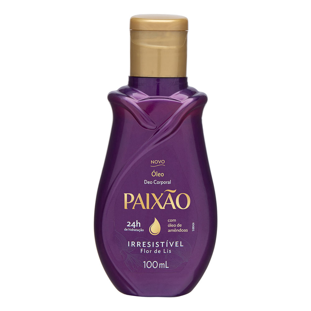 Óleo Corporal Paixão Irresistível Flor de Lis com ação desodorante 100ml