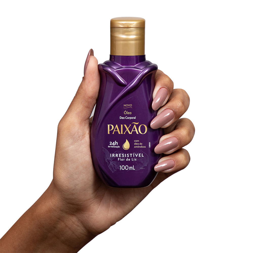 Óleo Corporal Paixão Irresistível Flor de Lis com ação desodorante 100ml