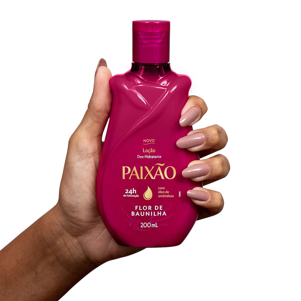 Loção Hidratante Paixão Flor de Baunilha com ação desodorante 200ml