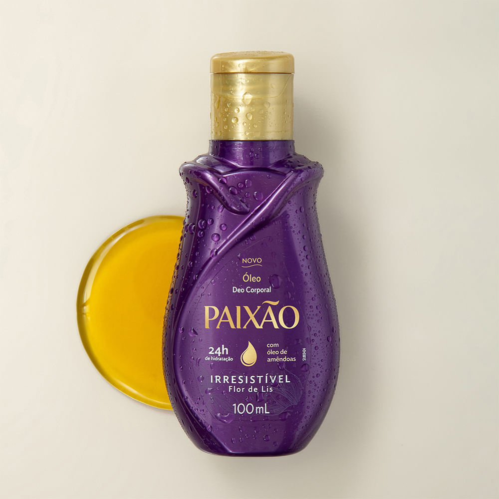 Óleo Corporal Paixão Irresistível Flor de Lis com ação desodorante 100ml