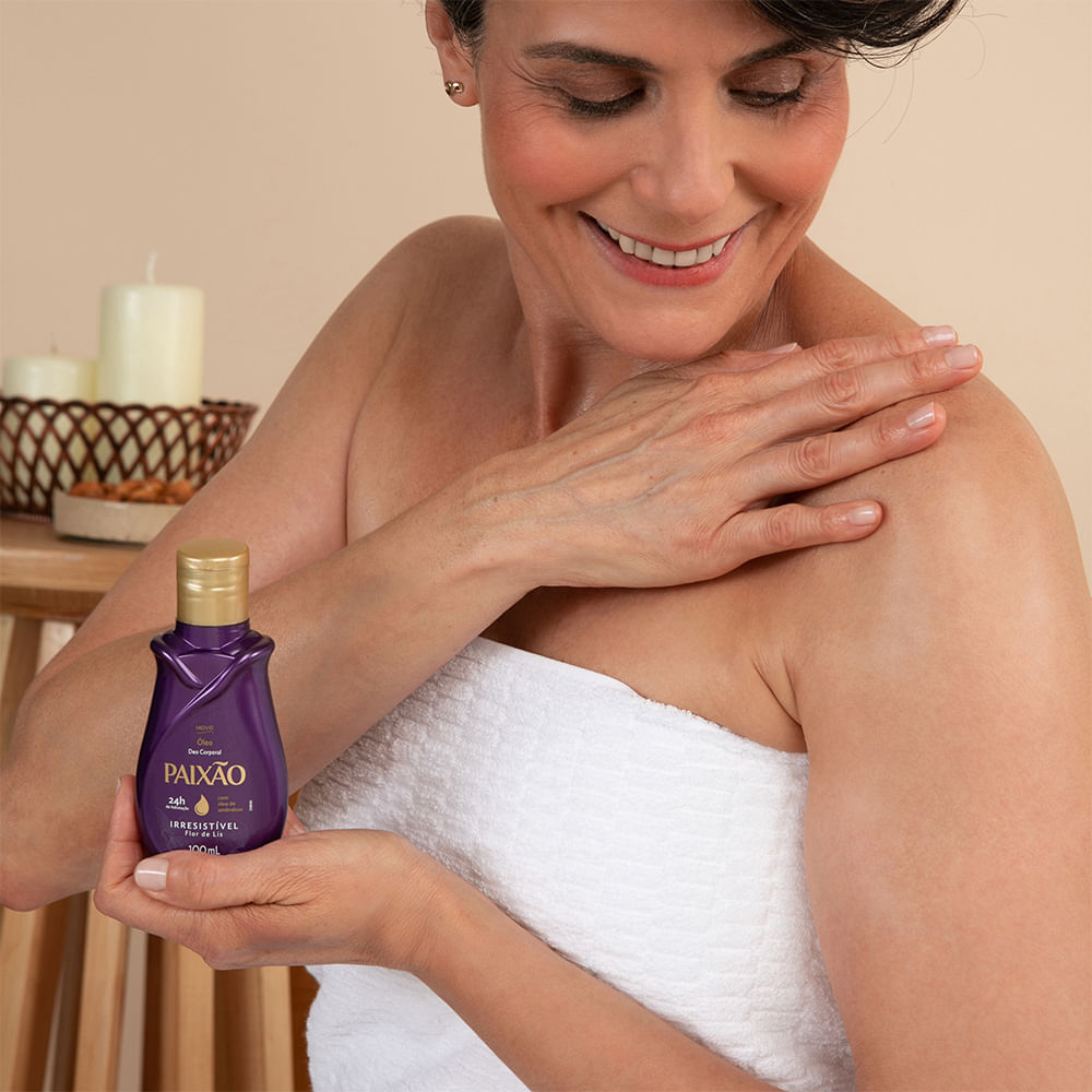 Óleo Corporal Paixão Irresistível Flor de Lis com ação desodorante 100ml