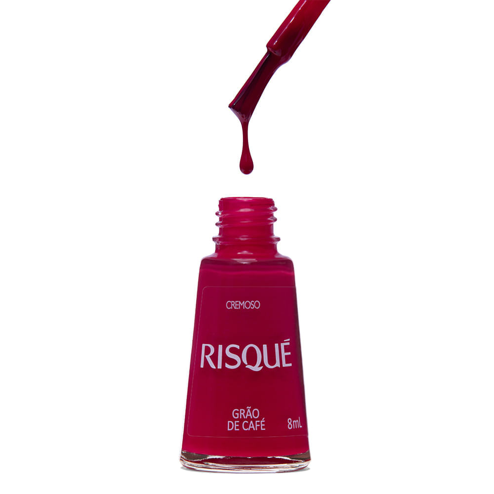 Esmalte Risqué Rosa Cremoso Grão de Café 8ml