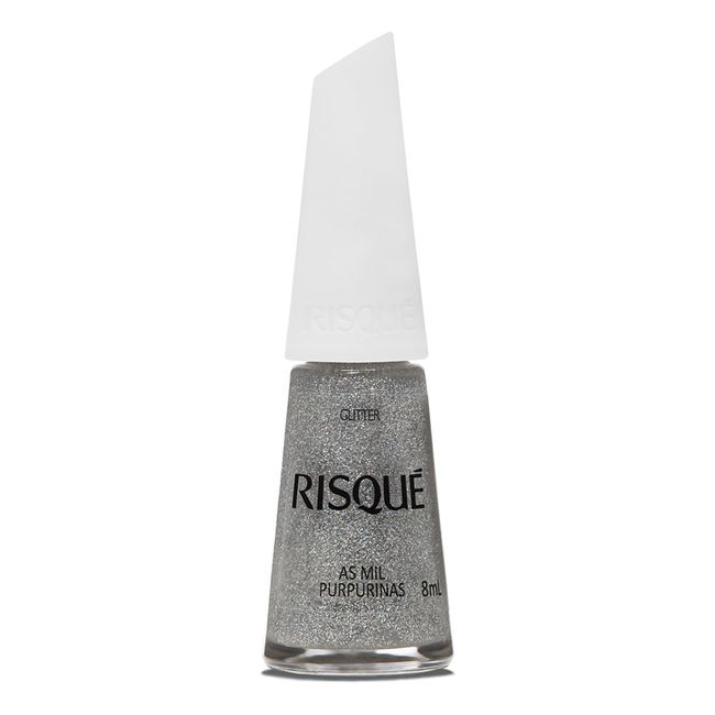 Esmalte-Risque-Glittler-Prata-As-Mil-Purpurinas-8ml Esmalte-Risque-Glittler-Prata-As-Mil-Purpurinas-8ml