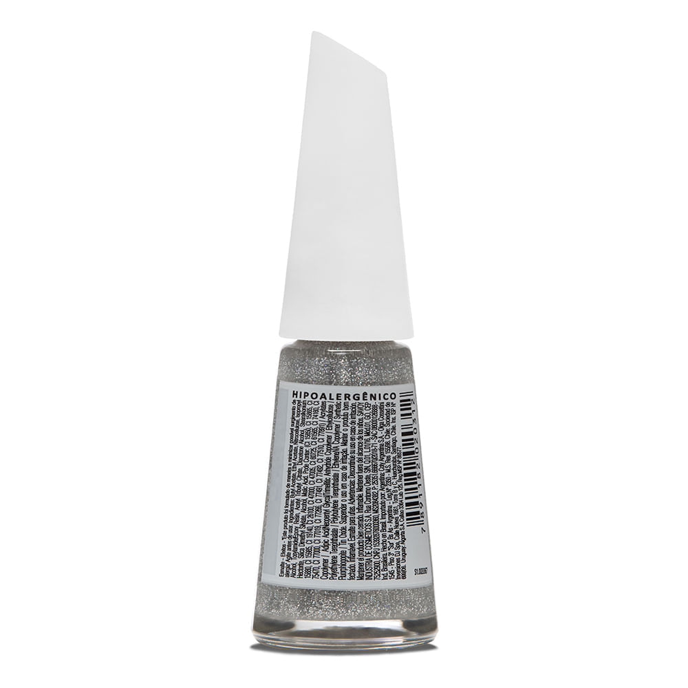 Esmalte Risqué Glitter Prata As Mil Purpurinas 8ml