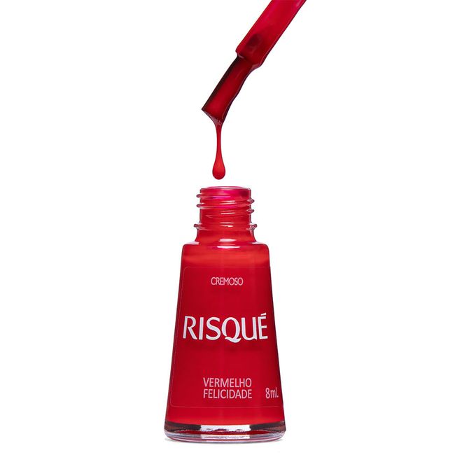 Esmalte-Risque-Vermelho-Cremoso-Vermelho-Felicidade-8ml