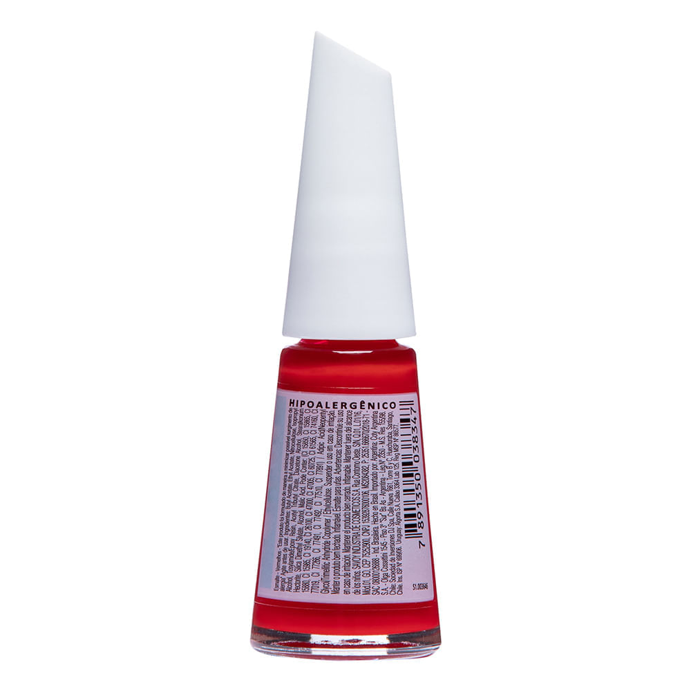 Esmalte Risqué Vermelho Cremoso Vermelho Felicidade 8ml
