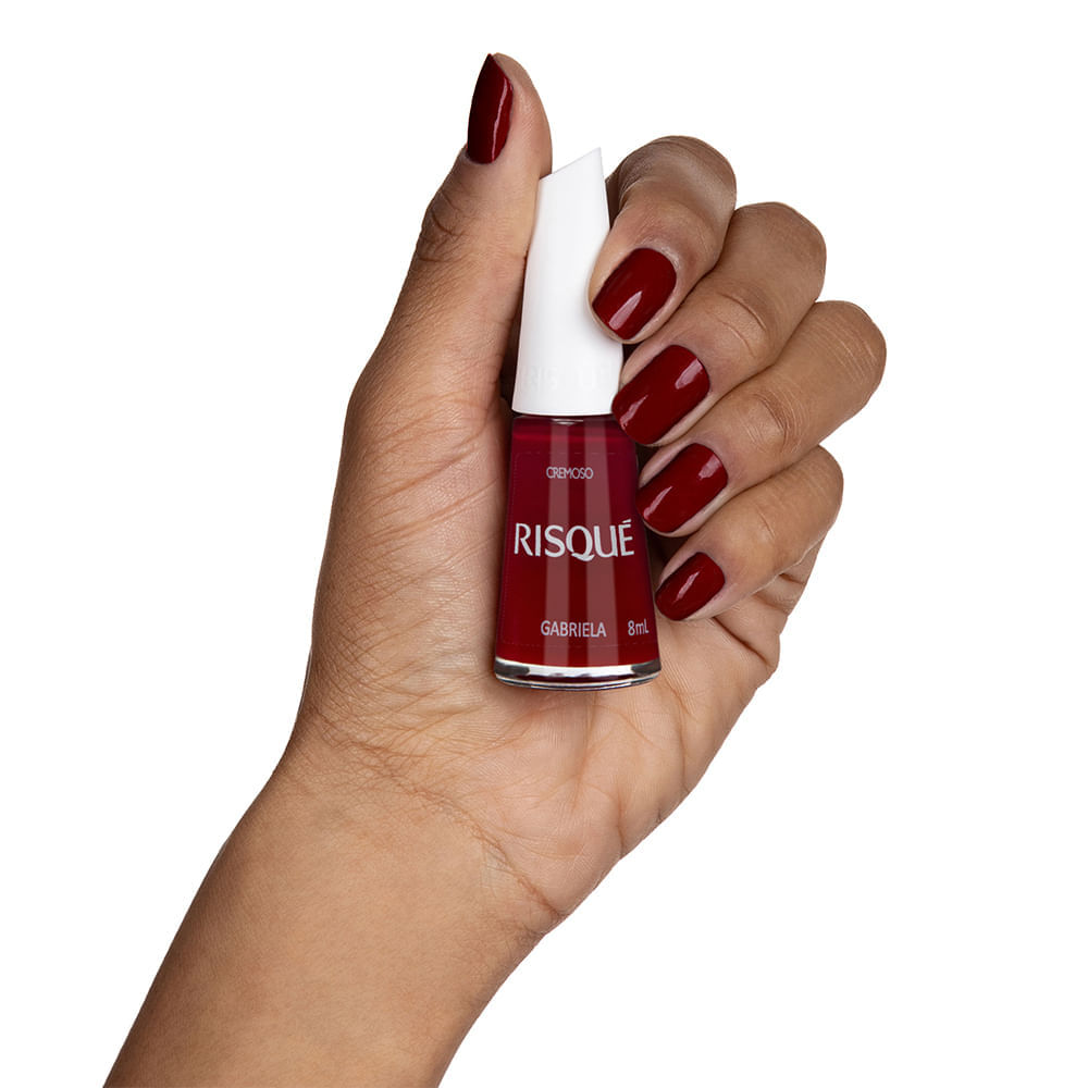 Esmalte Risqué Vermelho Cremoso Gabriela 8ml