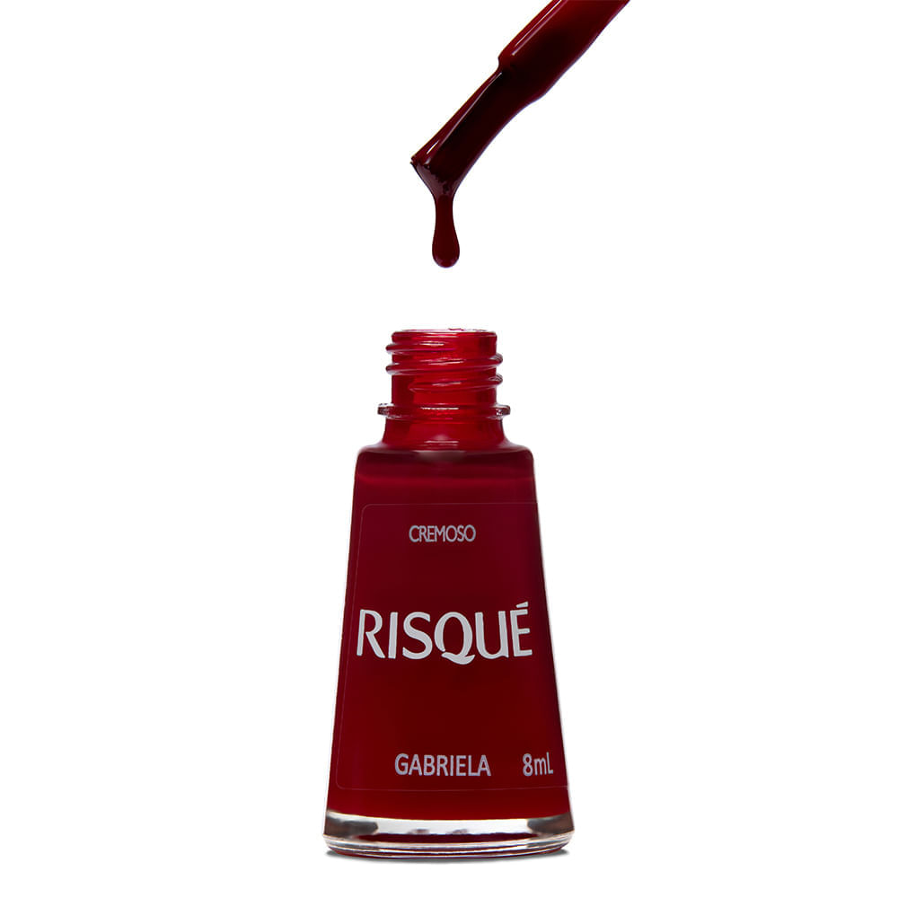 Esmalte Risqué Vermelho Cremoso Gabriela 8ml