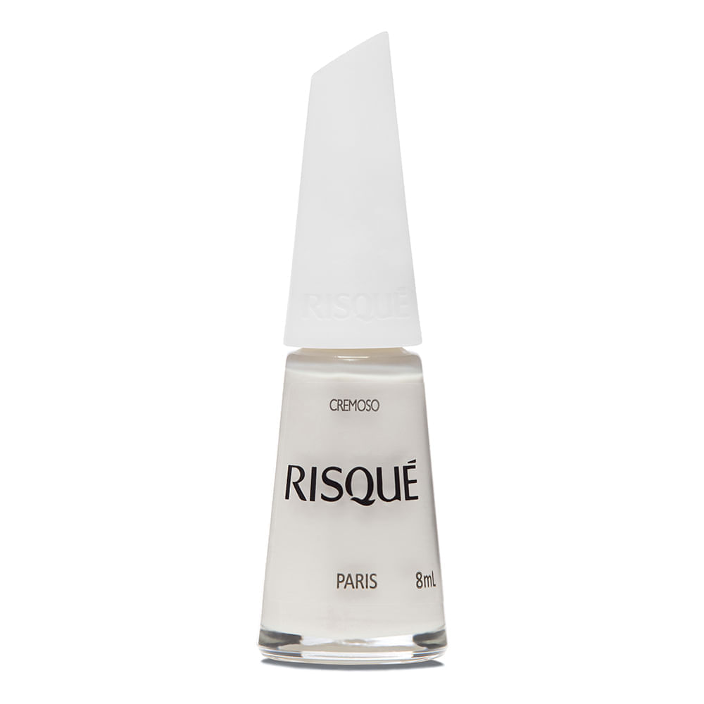 Esmalte Risqué Branco Cremoso Paris 8ml