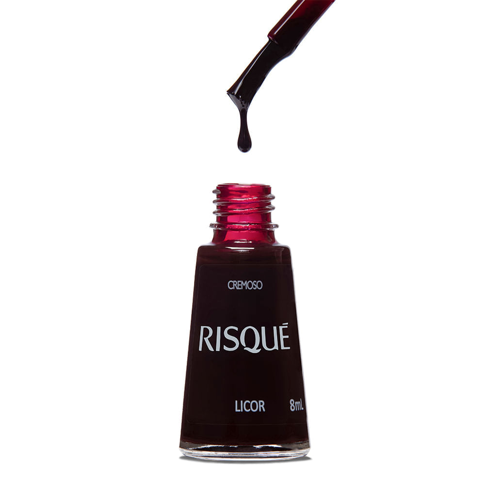Esmalte Risqué Vermelho Cremoso Licor 8ml