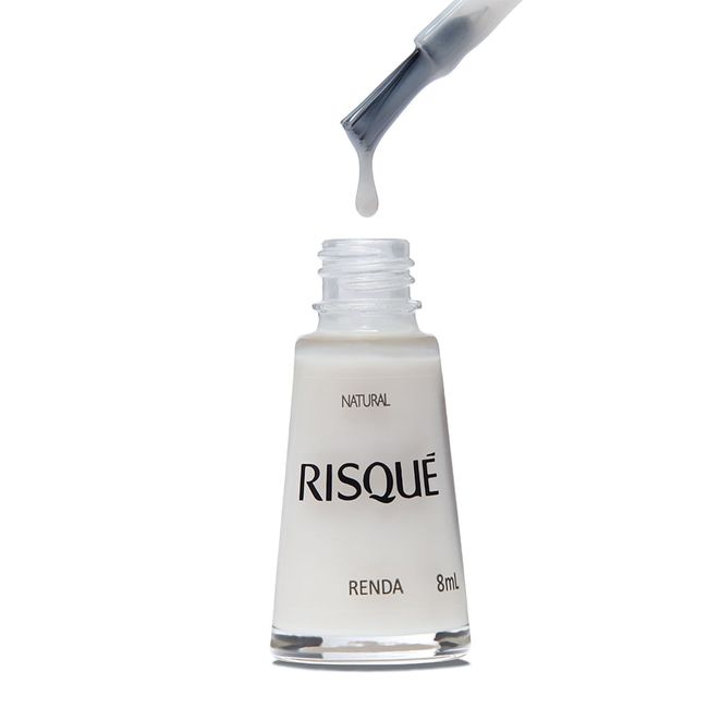 Esmalte-Risque-Branco-Natural-Renda-8ml Esmalte-Risque-Branco-Natural-Renda-8ml