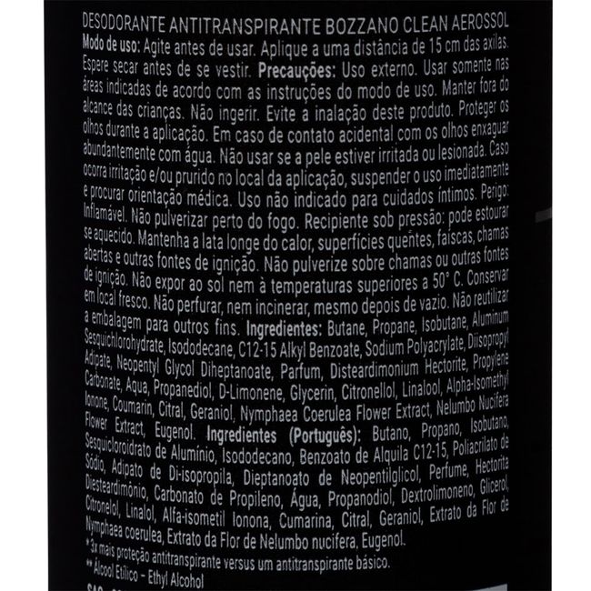 Desodorante-Clinical-Clean-Antitranspirante-Aerossol-Bozzano-Masculino-150ml