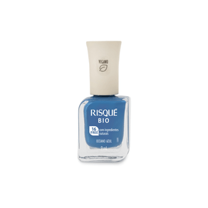 Esmalte Risqué Bio Azul Cremoso Oceano Azul 9ml