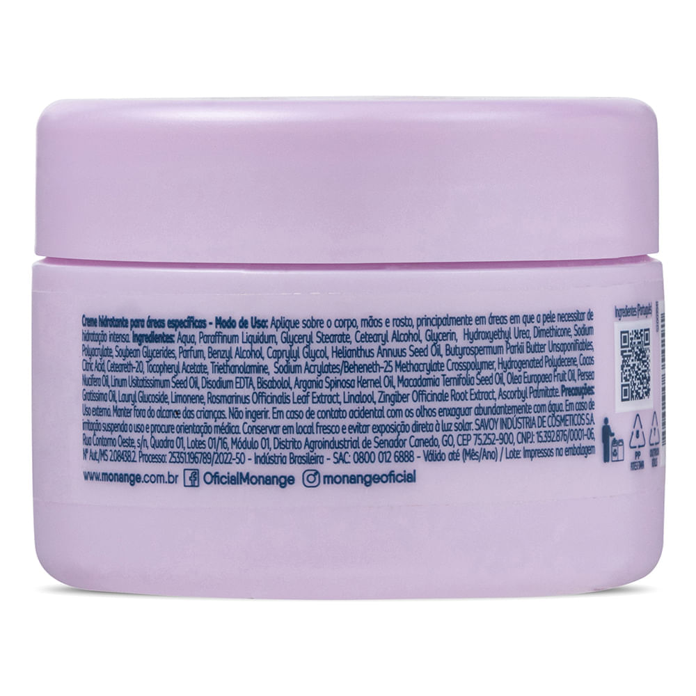 Hidratante com Óleo de Macadâmia para Áreas Específicas Monange com Vitamina E 50g Hidratante com Óleo de Macadâmia para Áreas Específicas Monange com Vitamina E 50g