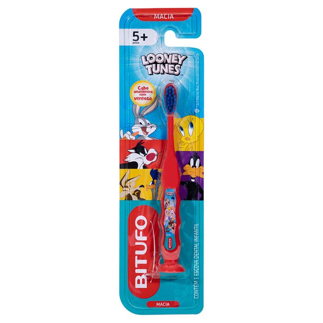 Escova-de-Dente-Macia-Infantil-Bitufo-Looney-Tunes