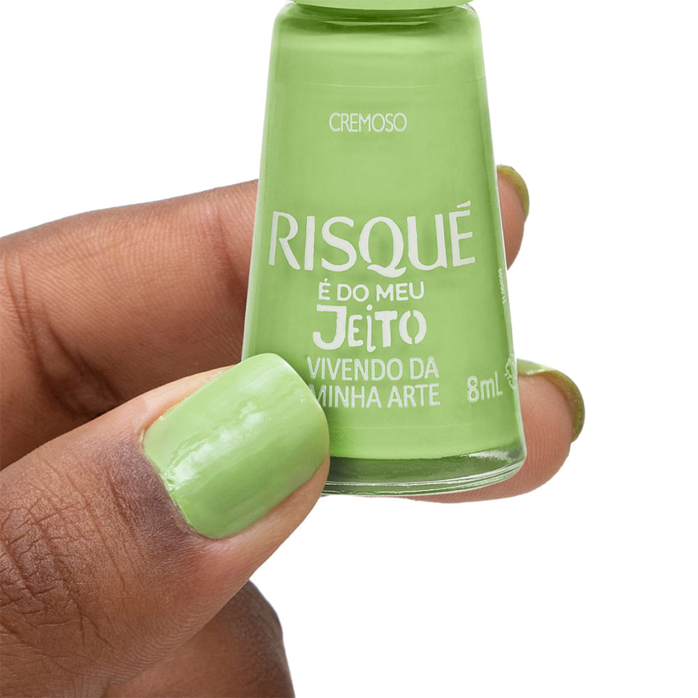 Esmalte Verde Risqué Vivendo Da Minha Arte Cremoso 8ml Esmalte Verde Risqué Vivendo Da Minha Arte Cremoso 8ml