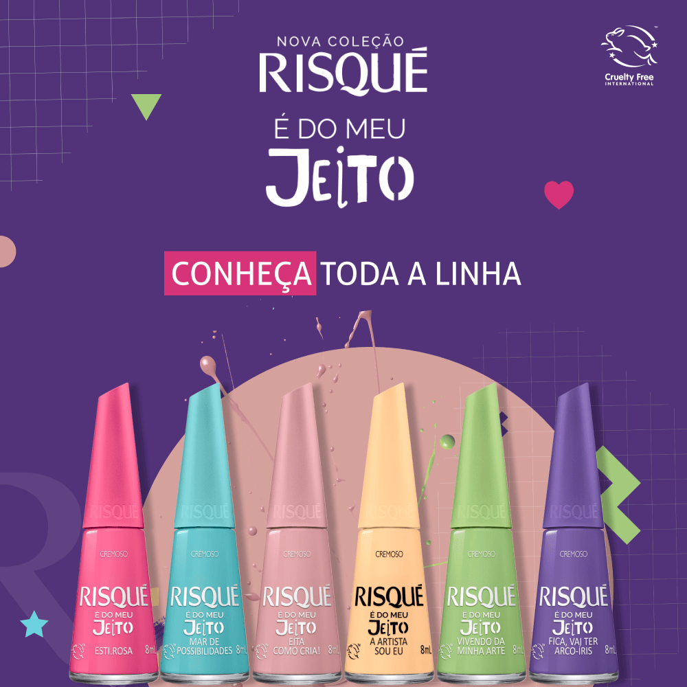 Esmalte Verde Risqué Vivendo Da Minha Arte Cremoso 8ml Esmalte Verde Risqué Vivendo Da Minha Arte Cremoso 8ml