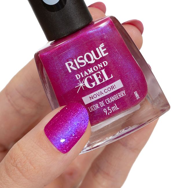 Esmalte-Risque-Diamond-Gel-Licor-de-Cranberry-Metalico-95ml