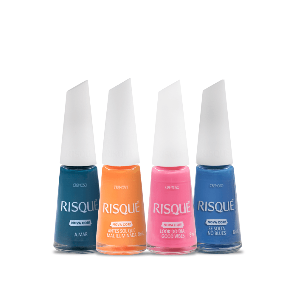 Kit Esmaltes Novas Cores Essencial – 4 unidades