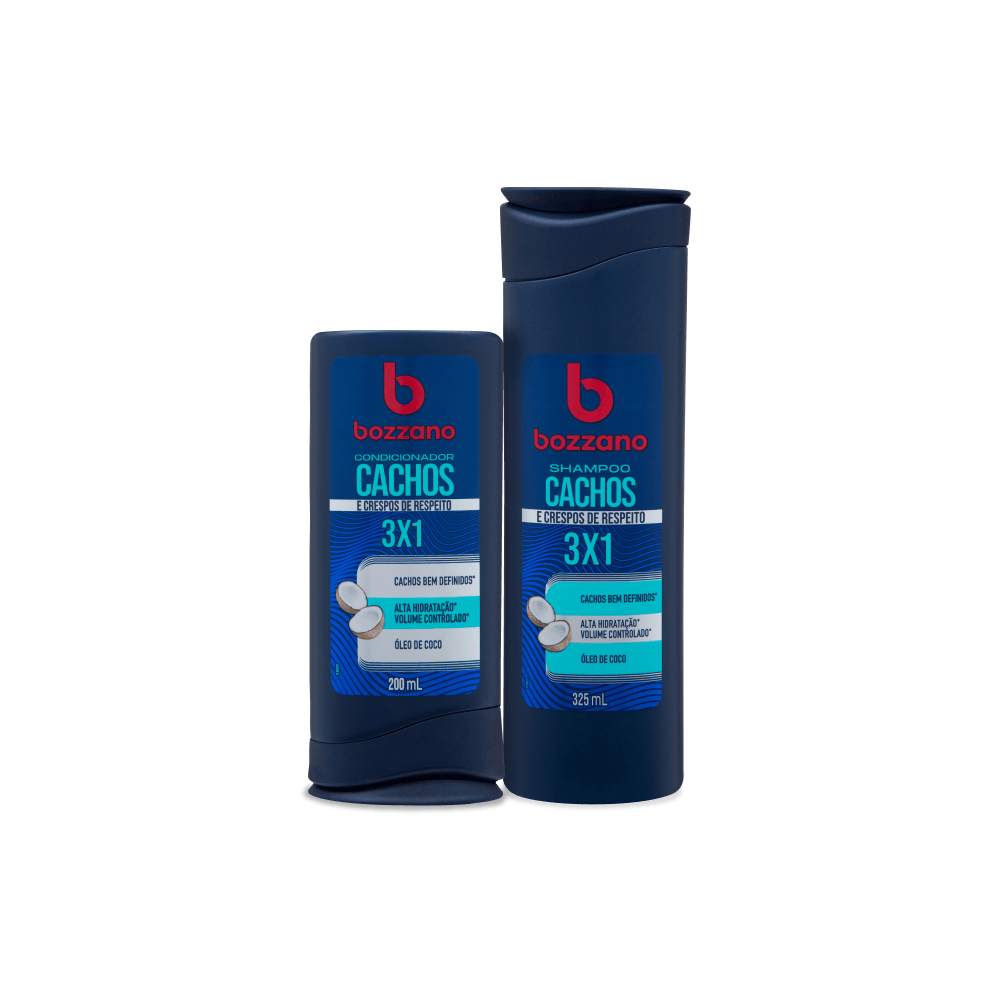 Kit Cachos Bozzano Shampoo 325ml + Condicionador 200ml – 2