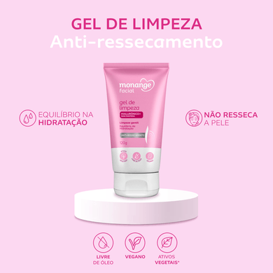 Gel de Limpeza Facial Monange Anti-Ressecamento | Loja Coty - Coty