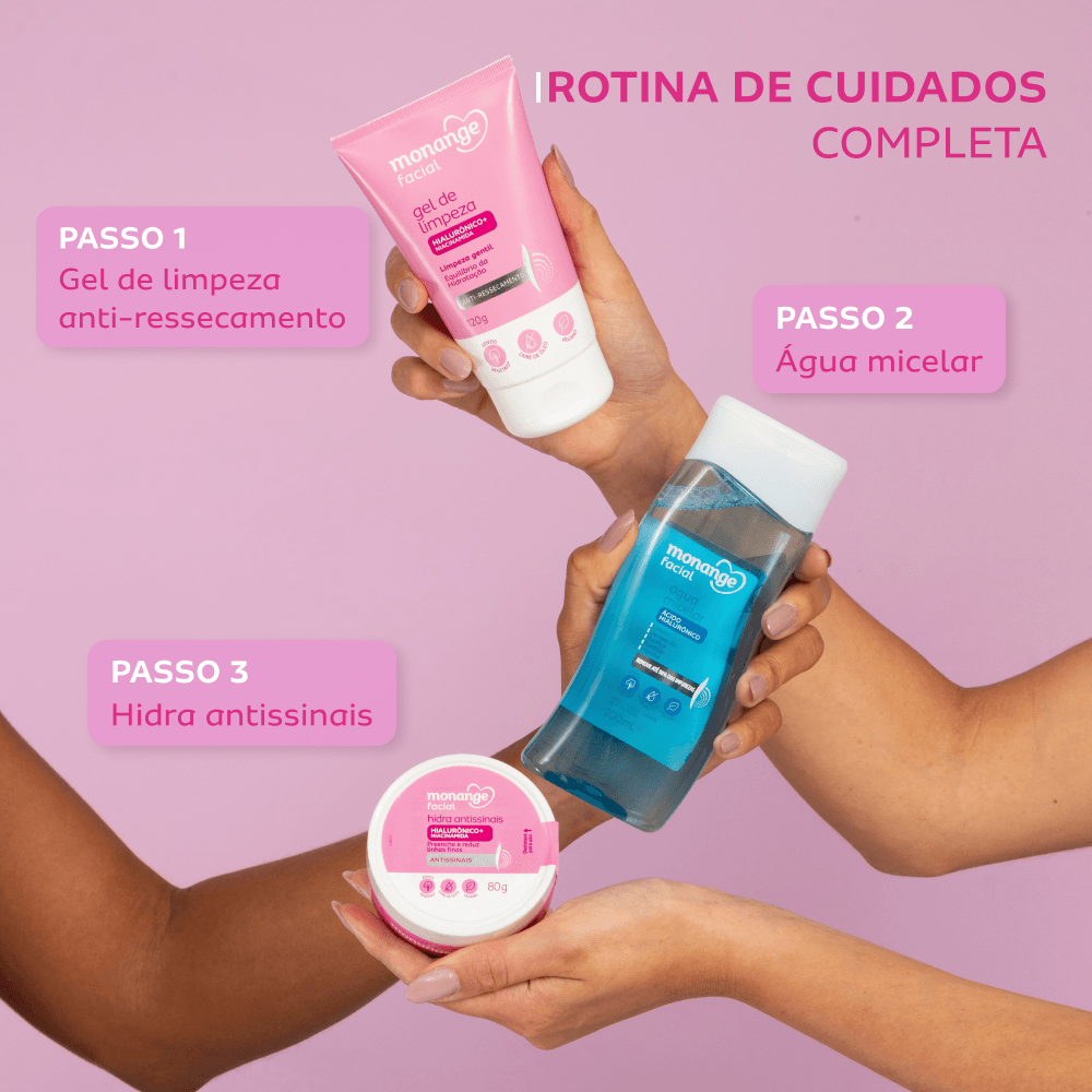 Hidratante Monange Facial Hidra Antissinais com Ácido Hialurônico e Niacinamida 80g Hidratante Monange Facial Hidra Antissinais com Ácido Hialurônico e Niacinamida 80g