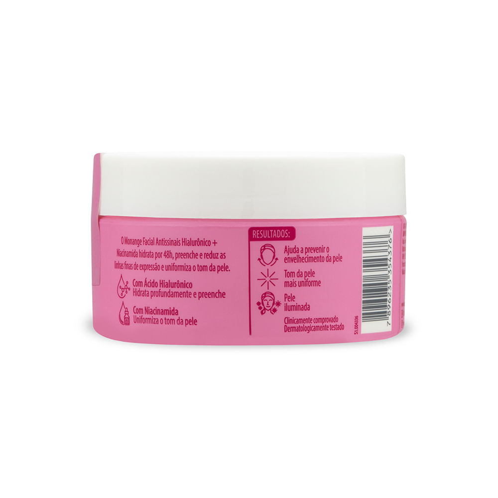 Hidratante Monange Facial Hidra Antissinais com Ácido Hialurônico e Niacinamida 80g Hidratante Monange Facial Hidra Antissinais com Ácido Hialurônico e Niacinamida 80g