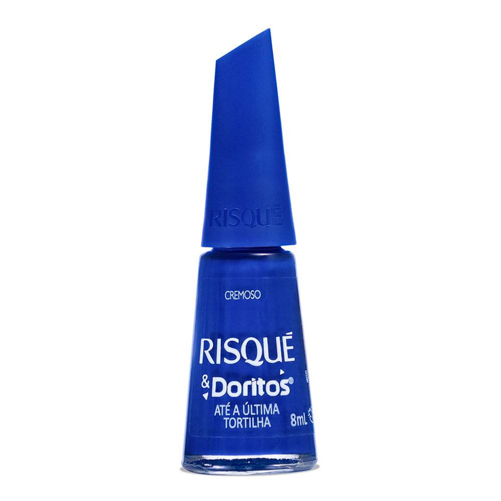 Esmalte Azul Risqué & Doritos Até a Última Tortilha Cremoso 8ml