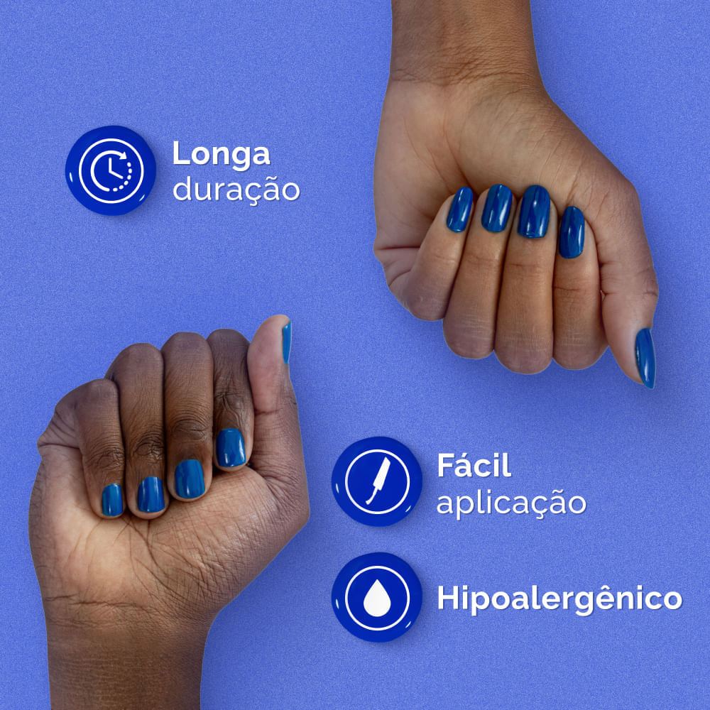 Esmalte Azul Risqué & Doritos Até a Última Tortilha Cremoso 8ml