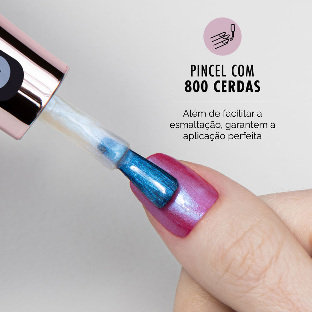 Top Coat Fixador Efeito Cristal Risqué Diamond Gel 9,5ml
