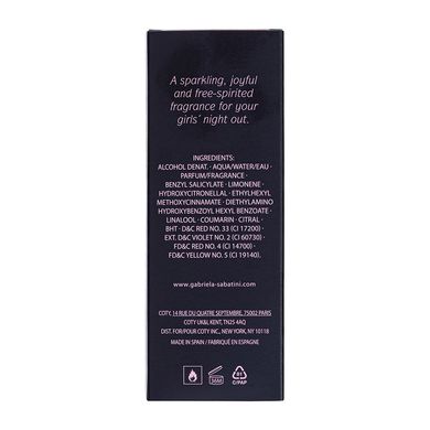 Perfume Miss Gabriela Sabatini Night Eau de Toilette Feminino 30ml