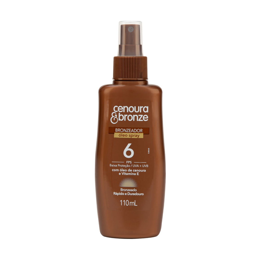 Óleo Bronzeador FPS 6 Cenoura e Bronze 110ml