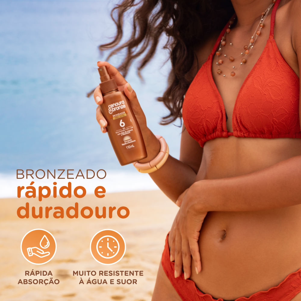 Óleo Bronzeador FPS 6 Cenoura e Bronze 110ml