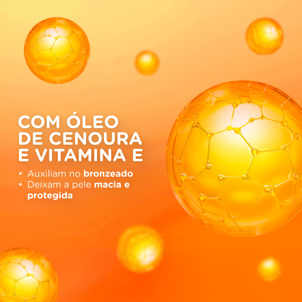 Óleo Protetor Solar Spray FPS 15 Cenoura e Bronze 110ml