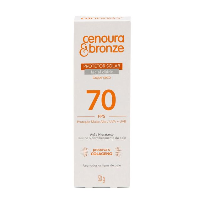 Protetor-Solar-Facial-Cenoura-e-Bronze-FPS70-50g Protetor-Solar-Facial-Cenoura-e-Bronze-FPS70-50g