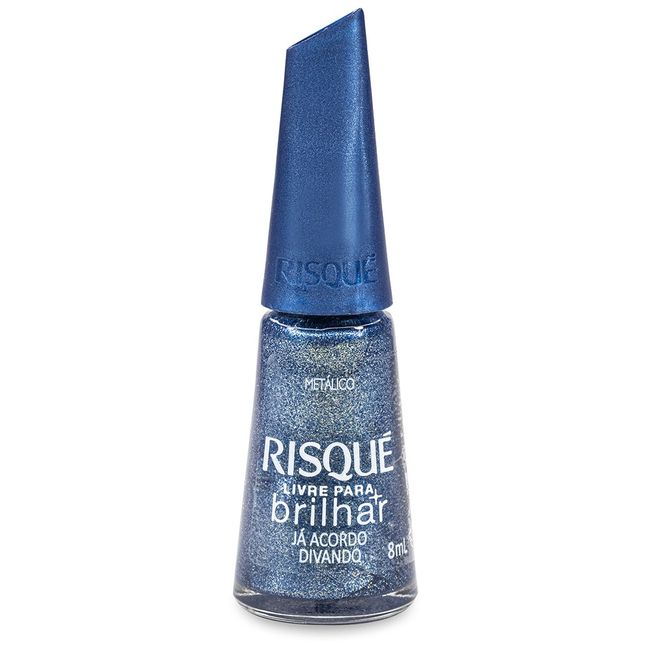 Esmalte-Risque-Livre-para-Brilhar-Azul-Metalico-Ja-Acordo-Divando-8ml Esmalte-Risque-Livre-para-Brilhar-Azul-Metalico-Ja-Acordo-Divando-8ml