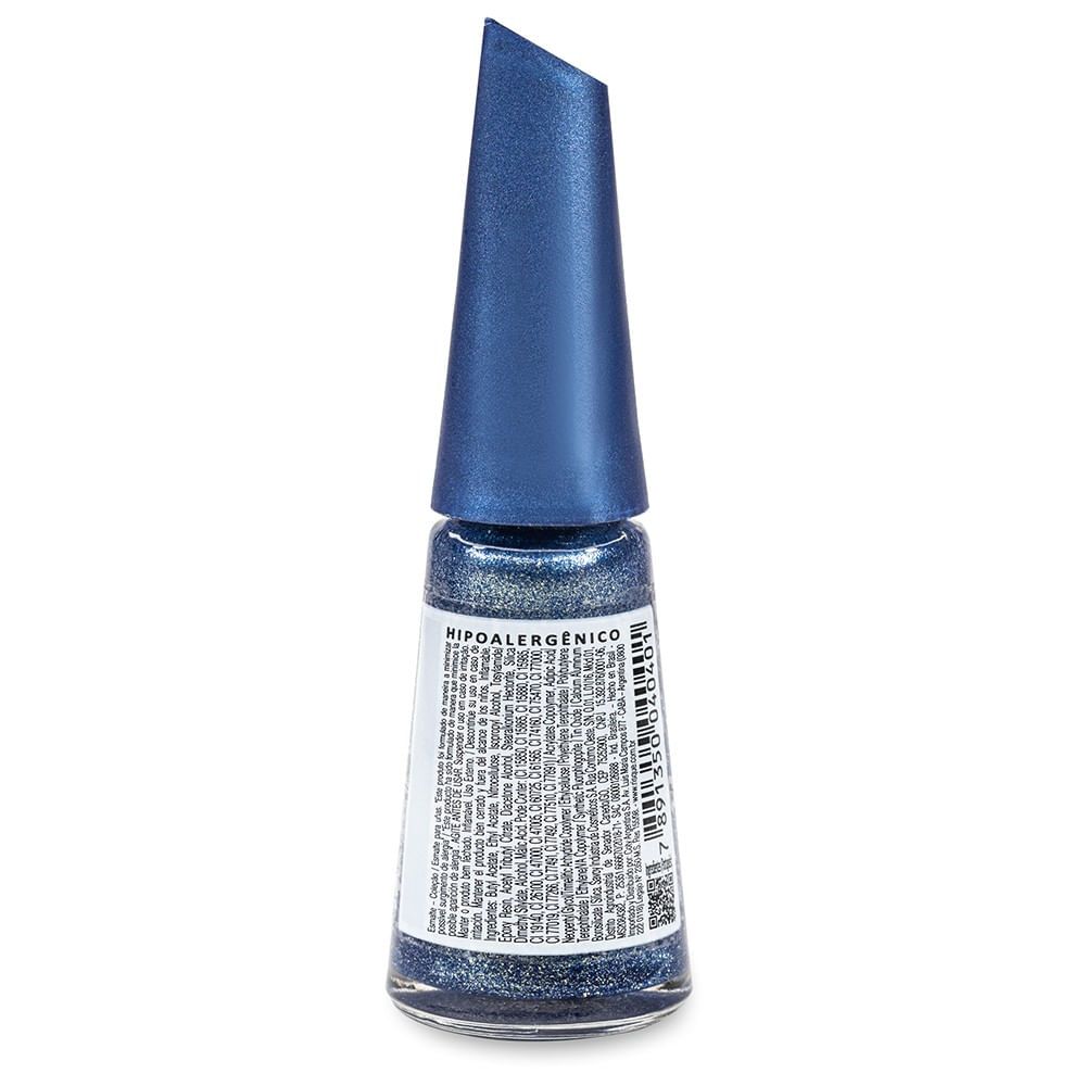 Esmalte Risqué Livre para Brilhar Azul Metálico Já Acordo Divando 8ml