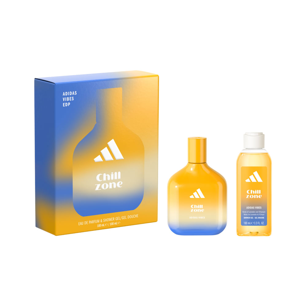 Kit Perfume Adidas Vibes Chill Zone 100ml + Shower Gel | Frescor e