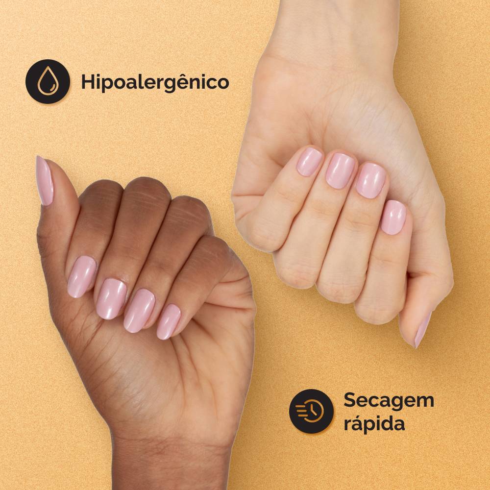 Esmalte Rosa Risqué Diamond Gel Ballet Metálico 9,5 ml