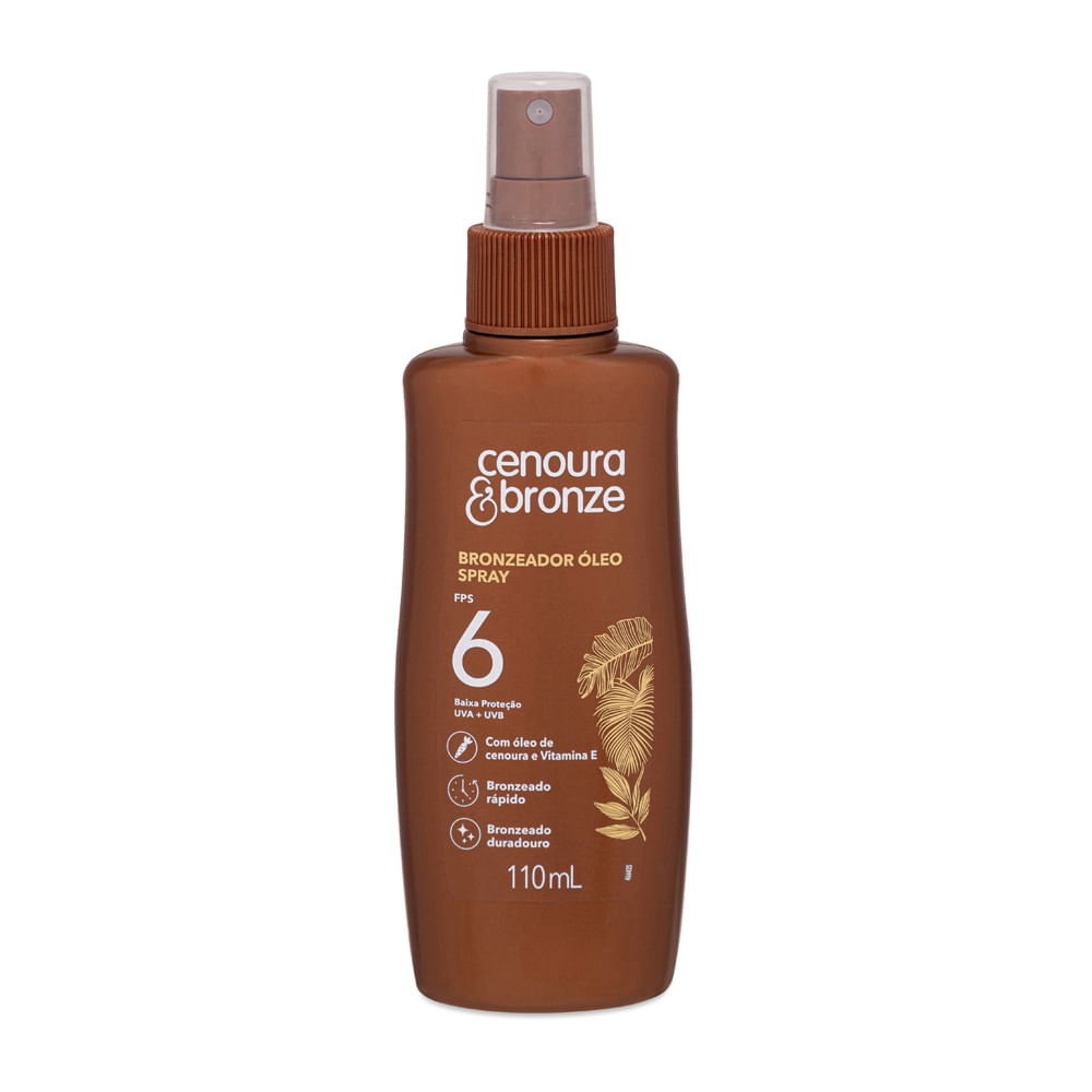 Bronzeador Óleo Spray FPS 6 Cenoura & Bronze 110ml - Coty Mobile