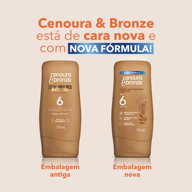 Loção Bronzeadora com Cor FPS 6 Cenoura & Bronze 110ml - Coty Mobile