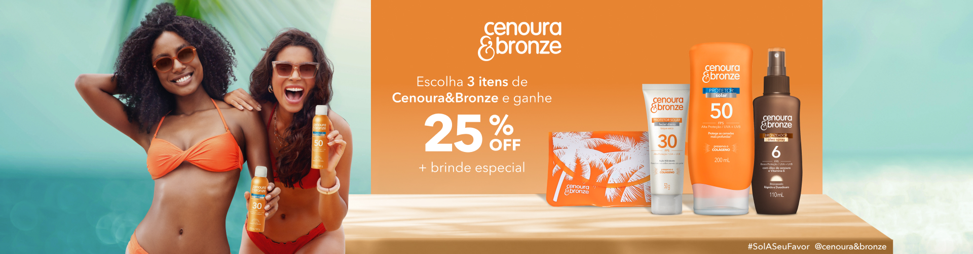 Proteção Solar | Cenoura & Bronze